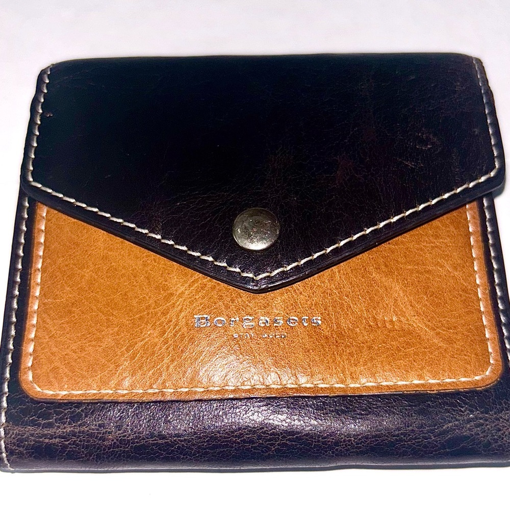 Borgasets Blue and Tan Wallet